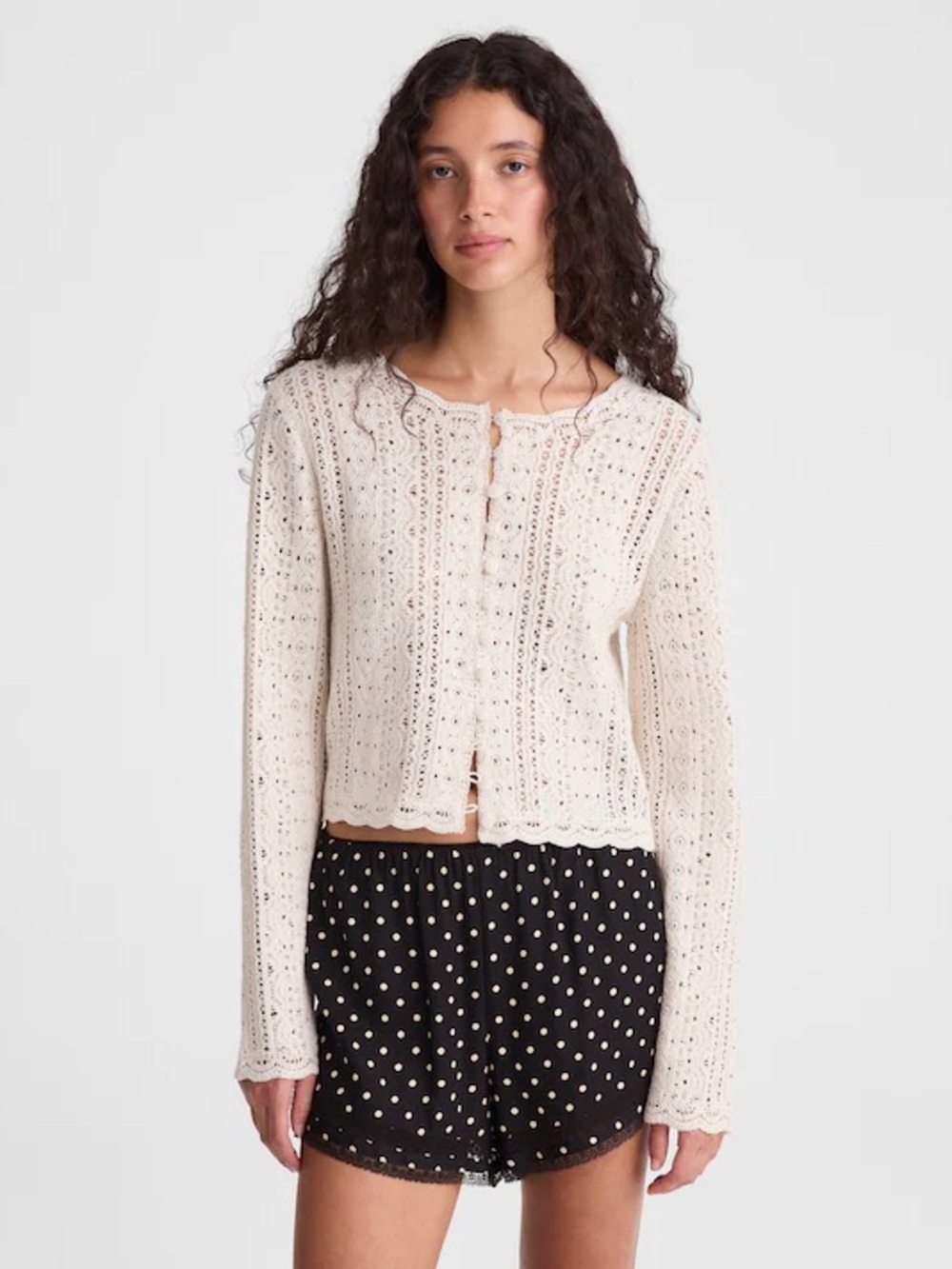 Madewell Open-Knit Lace Cardigan
